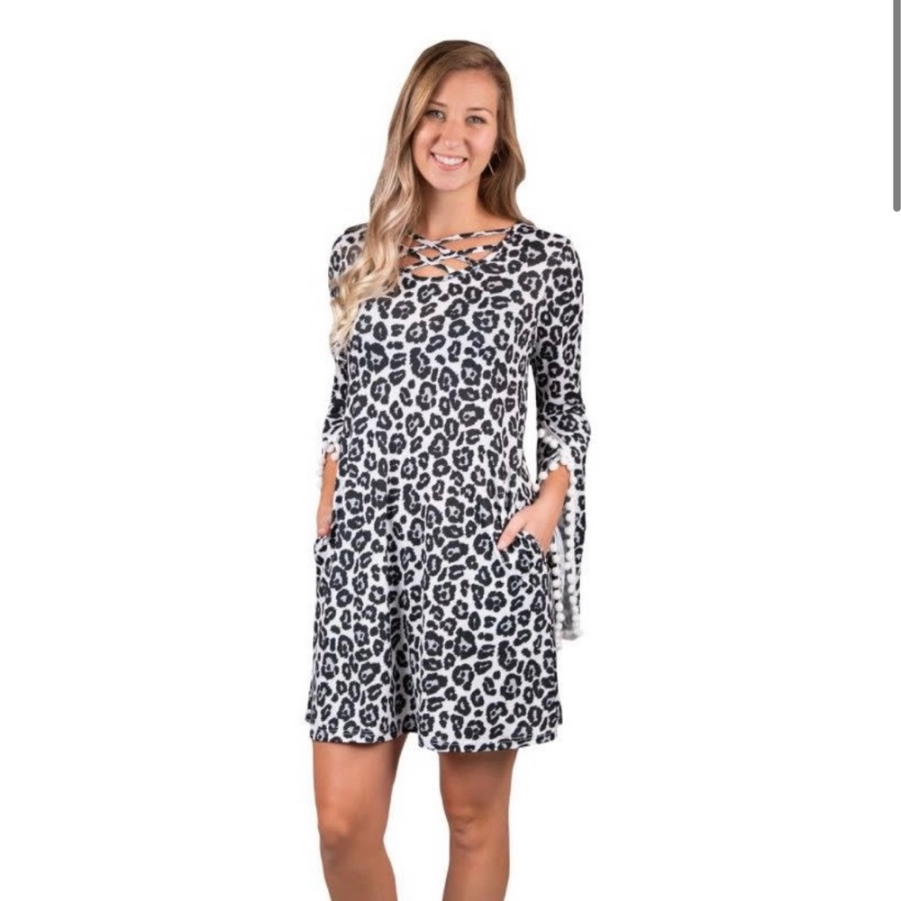 Simply Southern Pom Pom Criss Cross Dress